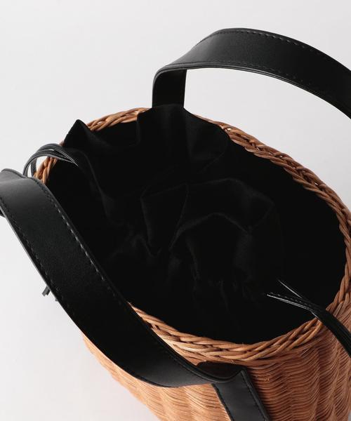 green label relaxing（グリーンレーベルリラクシング）の「CB MIX MID カゴバッグ ◆（かごバッグ・レディース・ブラウン・FREE）」の10枚目の写真