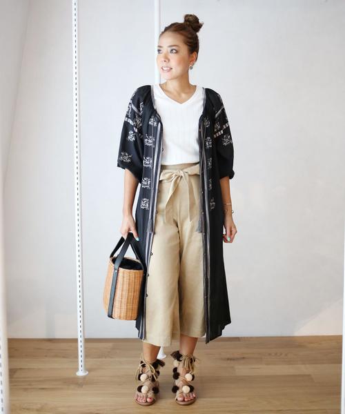 green label relaxing（グリーンレーベルリラクシング）の「CB MIX MID カゴバッグ ◆（かごバッグ・レディース・ブラウン・FREE）」の14枚目の写真