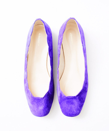 スクエアフラワーカットパンプス