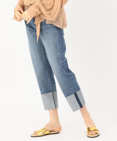 Another Edition(アナザーエディション)の「AECM DNM ROLL-UP PT ◆(デニムパンツ・レディース・コバルトブルー・MEDIUM/SMALL)」の1枚目の写真