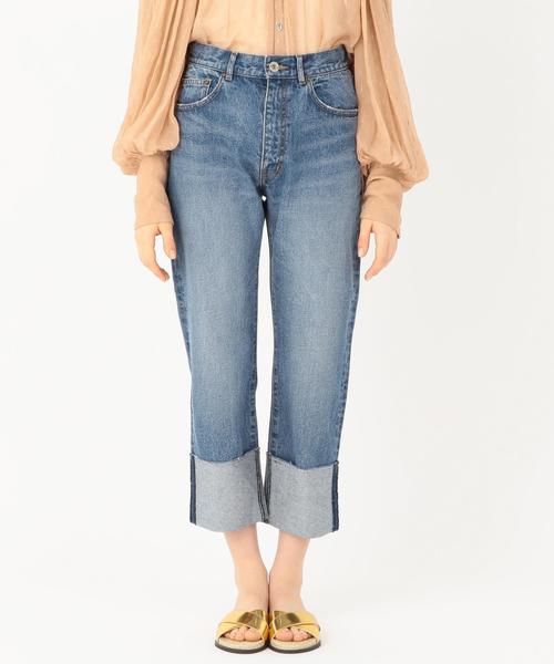 Another Edition(アナザーエディション)の「AECM DNM ROLL-UP PT ◆(デニムパンツ・レディース・コバルトブルー・MEDIUM/SMALL)」の4枚目の写真