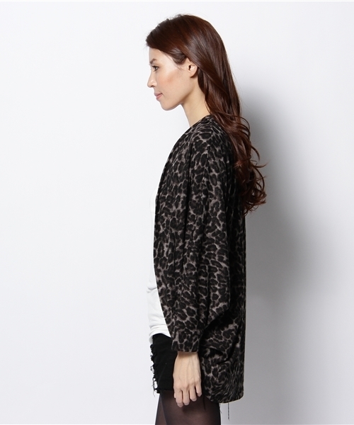 SLY LANG（スライラング）の「レオパード柄ボリュームボレロ（その他アウター・レディース・グレー系その他/ブラウン系その他・FREE）」の3枚目の写真