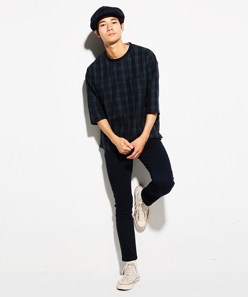 WEGO（ウィゴー）の「WEGO/ビッグアップルキャスケット（キャスケット・メンズ・ブラック/キャメル/ネイビー/ターコイズブルー・FREE）」の7枚目の写真