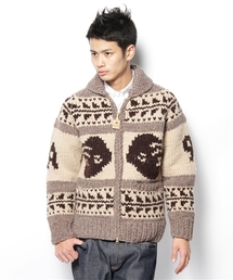 トップス Kanata Wool Cowichan Sweater 1970s Vintage Kanata Hand Knit Cowichan Sweater / Size Large