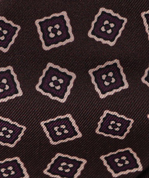 SHIPS(シップス)の「SD: 【インポート生地シリーズ】 シルク プリント スクエアコモン ネクタイ(ネクタイ・メンズ・パープル/チャコールグレー・9)」の5枚目の写真