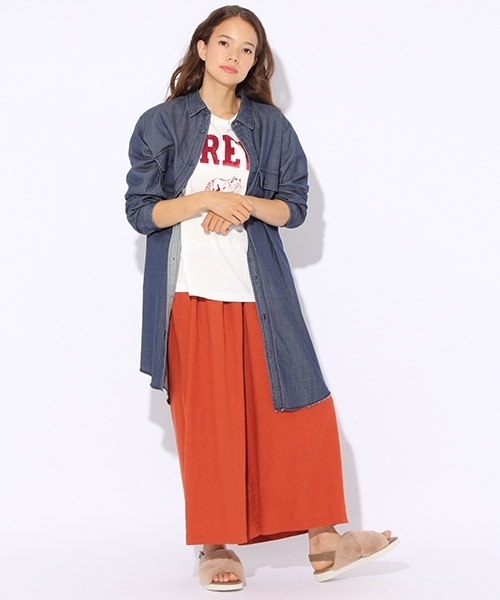 niko and...（ニコアンド）の「シュスデニムCPOガタワンピース【niko and ...】（ワンピース・レディース・ライトブルー/ブルー・MEDIUM/XX-LARGE）」の10枚目の写真