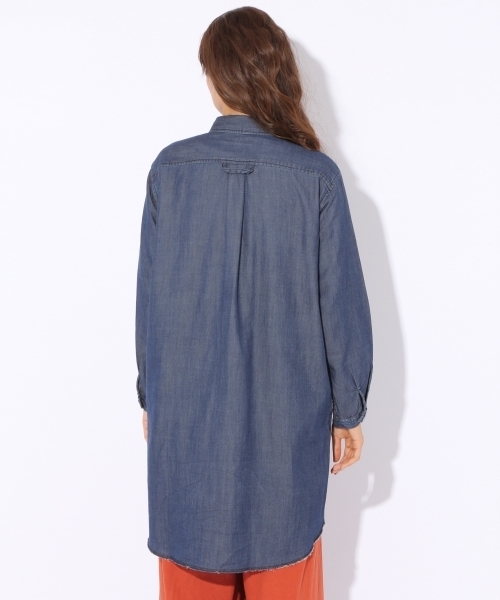 niko and...（ニコアンド）の「シュスデニムCPOガタワンピース【niko and ...】（ワンピース・レディース・ライトブルー/ブルー・MEDIUM/XX-LARGE）」の13枚目の写真