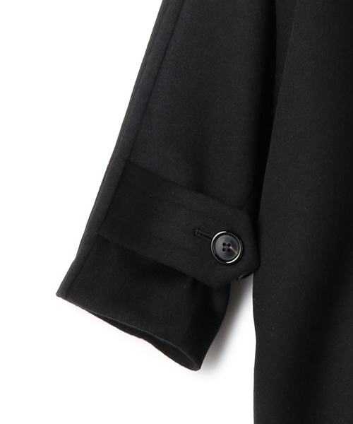 ESTNATION（エストネーション）の「【VERY 11月号 掲載商品】ESTNATION メルトン ビッグチェスターコート（チェスターコート・レディース・ブラック/ライトピンク・36/38）」の4枚目の写真