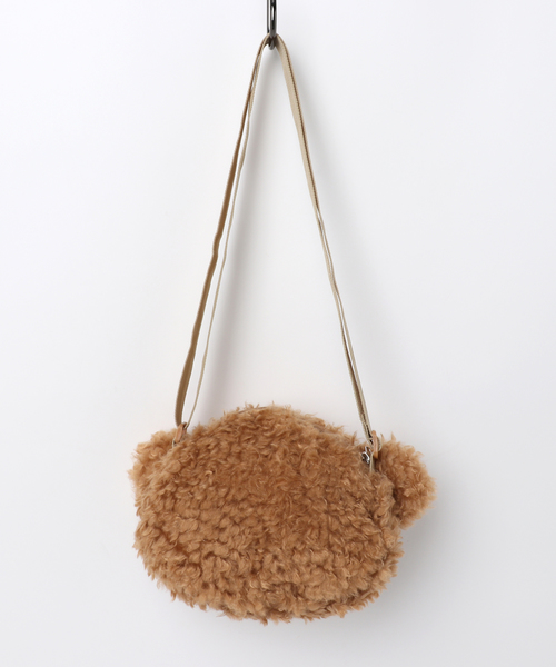 WEGO(ウィゴー)の「WEGO/プードルファークマショルダーバッグ(ショルダーバッグ・レディース・ピンク/ブラウン・FREE)」の4枚目の写真