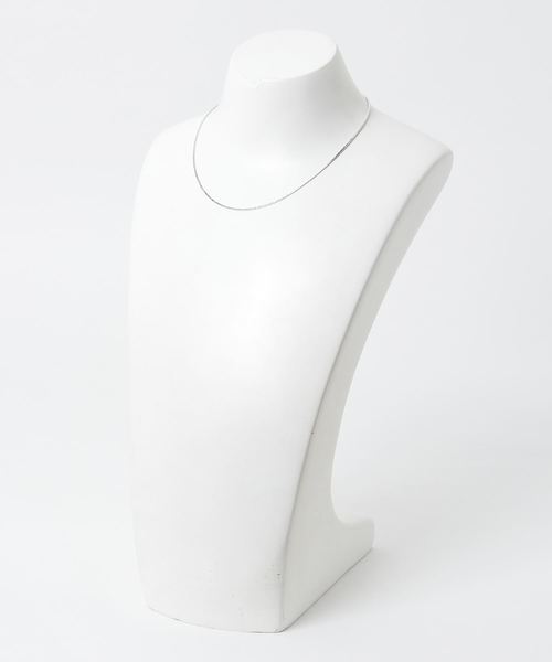 rapiecage（ラピエサージュ）の「細キューブチェーン ショートネックレス（ネックレス・レディース・シルバー/ゴールド・FREE）」の3枚目の写真