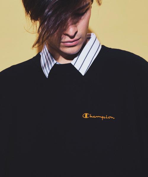 Champion(チャンピオン)の「<Champion × monkey time> REVERSE WEAVE CREWNECK/スウェット ◆(スウェット・メンズ・ブラック/ロイヤルブルー/オレンジ・XX-LARGE/X-LARGE/LARGE/MEDIUM/SMALL)」の5枚目の写真