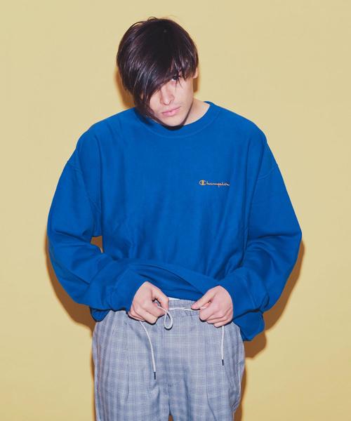 Champion(チャンピオン)の「<Champion × monkey time> REVERSE WEAVE CREWNECK/スウェット ◆(スウェット・メンズ・ブラック/ロイヤルブルー/オレンジ・XX-LARGE/X-LARGE/LARGE/MEDIUM/SMALL)」の8枚目の写真