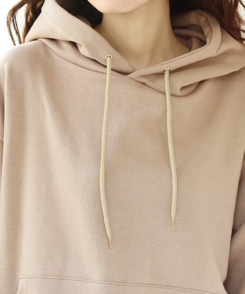 Luz Llena（ラズレナ）の「オーバーサイズフーディ（パーカー・レディース・ブラック/グレー/ベージュ・ﾌﾘ-）」の10枚目の写真