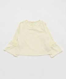 フリル袖長袖カットソー