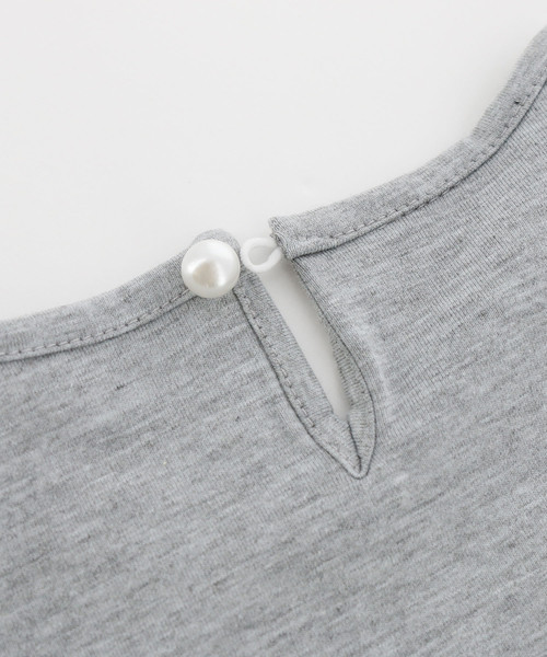 Catherine Cottage（キャサリンコテージ）の「フリル袖長袖カットソー（Tシャツ/カットソー・キッズ・グレー/グリーン/ピンク/イエロー・100/110/120/130/140）」の9枚目の写真