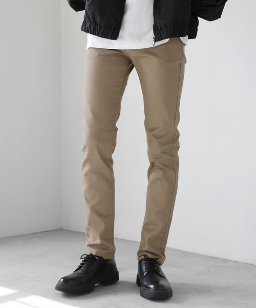 ASTRONOMY（アストロノミー）の「カツラギストレッチテーパードパンツ（チノパンツ・メンズ・ワイン/モカ/ブラック/チャコール/アイボリー/ホワイト/オリーブ/ネイビー/ベージュ/ライトベージュ/ブルーグラス/ストライプ/サックスブルー/ライトグレー・XL/S/L/M）」の7枚目の写真