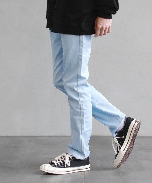 ASTRONOMY（アストロノミー）の「カツラギストレッチテーパードパンツ（チノパンツ・メンズ・ワイン/モカ/ブラック/チャコール/アイボリー/ホワイト/オリーブ/ネイビー/ベージュ/ライトベージュ/ブルーグラス/ストライプ/サックスブルー/ライトグレー・XL/S/L/M）」の11枚目の写真