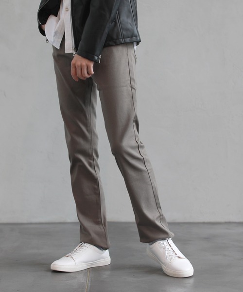ASTRONOMY（アストロノミー）の「カツラギストレッチテーパードパンツ（チノパンツ・メンズ・ワイン/モカ/ブラック/チャコール/アイボリー/ホワイト/オリーブ/ネイビー/ベージュ/ライトベージュ/ブルーグラス/ストライプ/サックスブルー/ライトグレー・XL/S/L/M）」の6枚目の写真