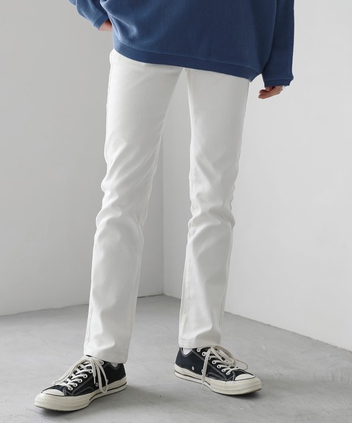 ASTRONOMY（アストロノミー）の「カツラギストレッチテーパードパンツ（チノパンツ・メンズ・ワイン/モカ/ブラック/チャコール/アイボリー/ホワイト/オリーブ/ネイビー/ベージュ/ライトベージュ/ブルーグラス/ストライプ/サックスブルー/ライトグレー・XL/S/L/M）」の17枚目の写真