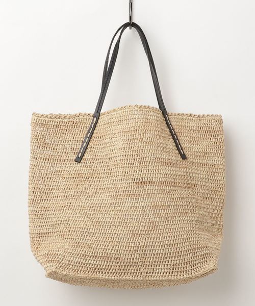 Sans Arcidet(サンアルシデ)の「Sans Arcidet BEBY-BAG 革持ち手 トート(トートバッグ・レディース・グレー/ベージュ・S)」の5枚目の写真
