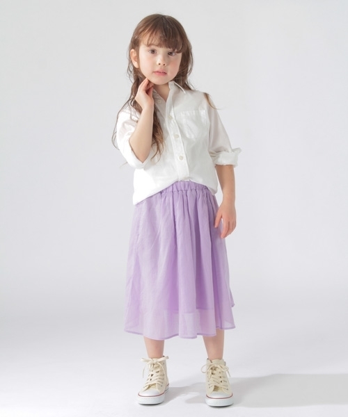 BAYFLOW（ベイフロー）の「BAYFLOW／[KIDS]コットンリネンスカート 18SS（スカート・キッズ・ピンク/イエロー/パープル/セージグリーン/オレンジ/カーキ/ライトイエロー・LARGE/MEDIUM/SMALL/X-LARGE/XX-LARGE）」の8枚目の写真