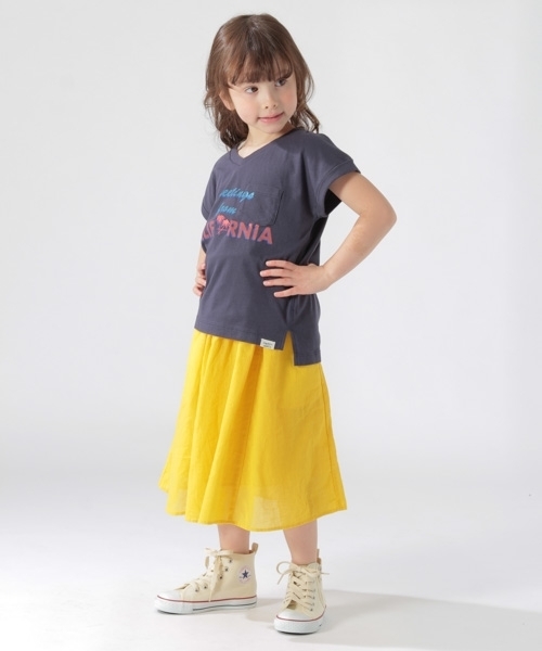 BAYFLOW（ベイフロー）の「BAYFLOW／[KIDS]コットンリネンスカート 18SS（スカート・キッズ・ピンク/イエロー/パープル/セージグリーン/オレンジ/カーキ/ライトイエロー・LARGE/MEDIUM/SMALL/X-LARGE/XX-LARGE）」の10枚目の写真