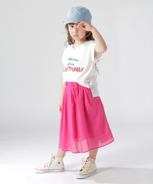 BAYFLOW（ベイフロー）の「BAYFLOW／[KIDS]コットンリネンスカート 18SS（スカート・キッズ・ピンク/イエロー/パープル/セージグリーン/オレンジ/カーキ/ライトイエロー・LARGE/MEDIUM/SMALL/X-LARGE/XX-LARGE）」の12枚目の写真