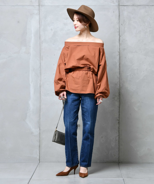 DouDou(ドゥドゥ)の「センタープレスデニム(デニムパンツ・レディース・ブルー/インディゴブルー/ブルー系その他/ブルー系その他2/スカイブルー・36/38)」の11枚目の写真