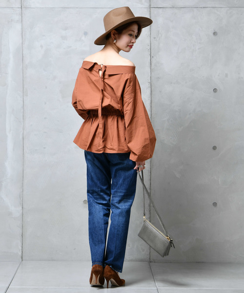 DouDou(ドゥドゥ)の「センタープレスデニム(デニムパンツ・レディース・ブルー/インディゴブルー/ブルー系その他/ブルー系その他2/スカイブルー・36/38)」の12枚目の写真