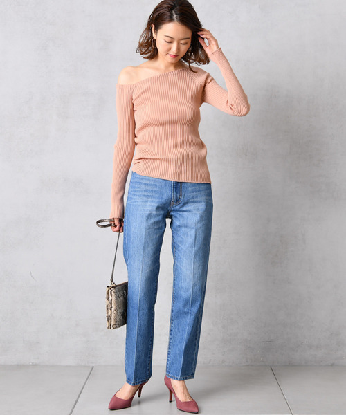 DouDou(ドゥドゥ)の「センタープレスデニム(デニムパンツ・レディース・ブルー/インディゴブルー/ブルー系その他/ブルー系その他2/スカイブルー・36/38)」の17枚目の写真