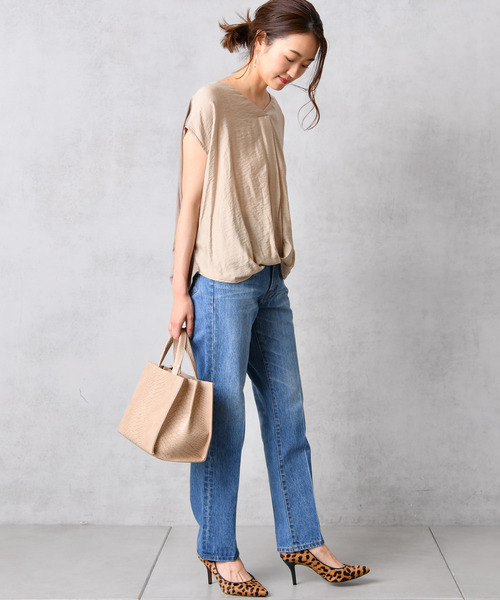 DouDou(ドゥドゥ)の「センタープレスデニム(デニムパンツ・レディース・ブルー/インディゴブルー/ブルー系その他/ブルー系その他2/スカイブルー・36/38)」の22枚目の写真