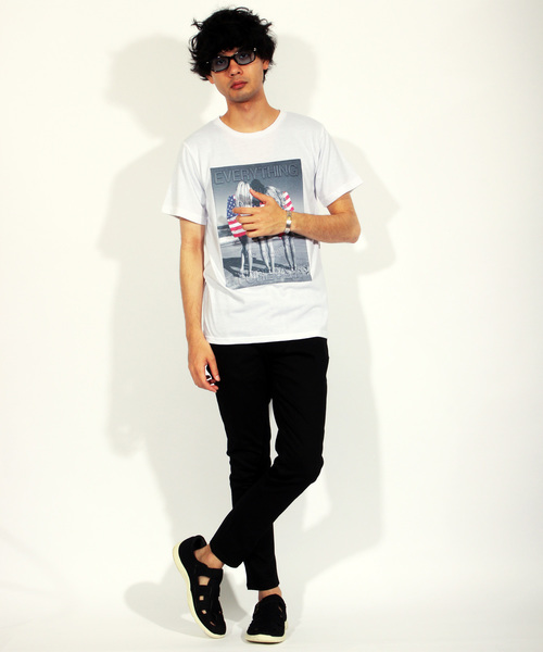 ８(eight)（エイト）の「エンボス プリント 半袖Tシャツ（Tシャツ/カットソー・メンズ・A/B/C・MEDIUM/LARGE）」の6枚目の写真