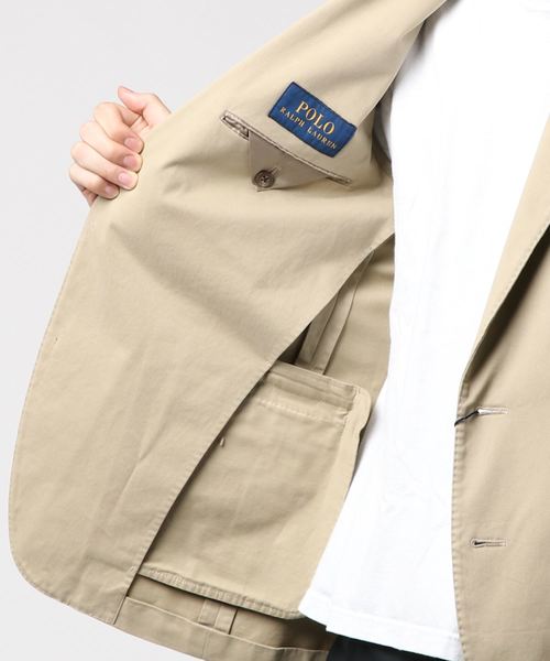 POLO RALPH LAUREN(ポロ ラルフ ローレン)の「Morgan ツイル スーツ ジャケット(テーラードジャケット・メンズ・ライトベージュ・42S/36S/38S/40S)」の8枚目の写真