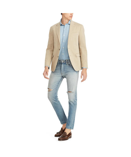 POLO RALPH LAUREN(ポロ ラルフ ローレン)の「Morgan ツイル スーツ ジャケット(テーラードジャケット・メンズ・ライトベージュ・42S/36S/38S/40S)」の3枚目の写真