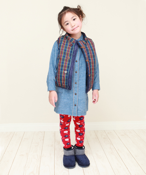 RAGMART(ラグマート)の「タータンチェックナイロンリバーシブルベスト(ベスト・キッズ・ネイビー/レッド・110cm/100cm/120cm/130cm)」の13枚目の写真