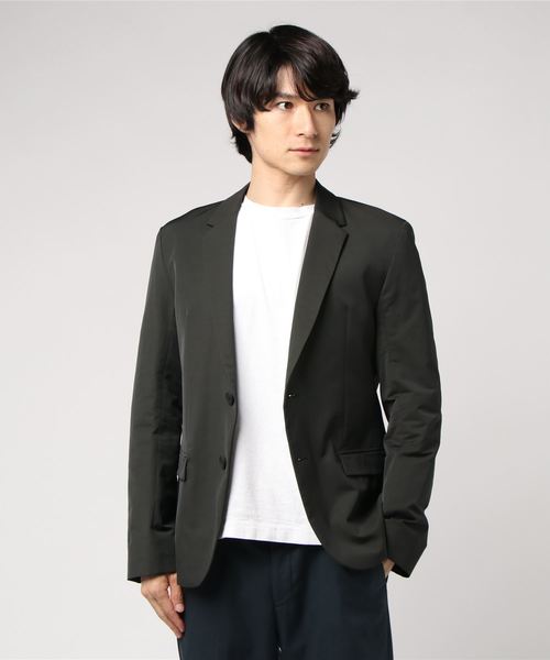 HUGO(ヒューゴ)の「スリムフィット ジャケット ウィズ ジップスルー インサート(テーラードジャケット・メンズ・カーキ/ホワイト・44/46/48/50)」の6枚目の写真