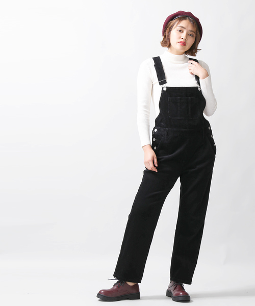 WEGO(ウィゴー)の「WEGO/コーデュロイオーバーオール(サロペット/オーバーオール・レディース・ブラウン/アイボリー/ブラック・FREE)」の12枚目の写真