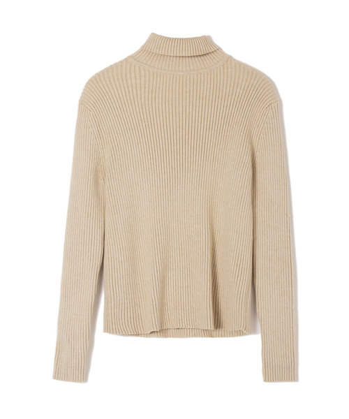 SAISON DE PAPILLON（セゾンドパピヨン）の「ハイネックシンプルリブニットトップス（ニット/セーター・レディース・ベージュ/ネイビー/キャメル・M/L）」の22枚目の写真