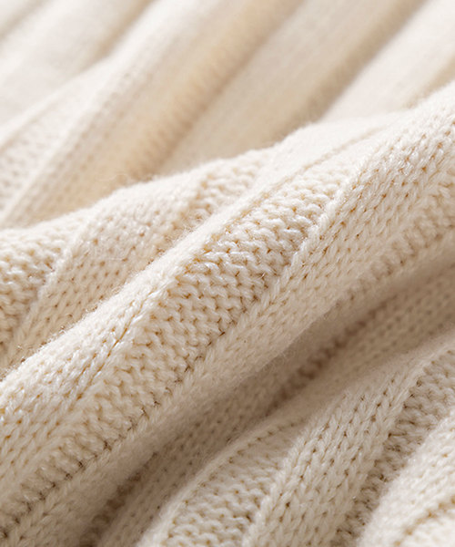 SAISON DE PAPILLON（セゾンドパピヨン）の「ハイネックシンプルリブニットトップス（ニット/セーター・レディース・ベージュ/ネイビー/キャメル・M/L）」の21枚目の写真