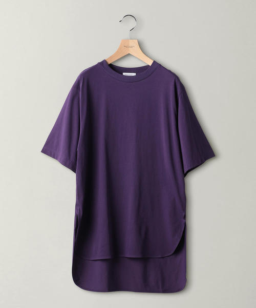 BEAUTY&YOUTH UNITED ARROWS(ビューティーアンドユースユナイテッドアローズ)の「BY∴ コットンサイドスリットビッグTシャツ◆(Tシャツ/カットソー・レディース・ホワイト/パープル/ブラック/ダークグレー/モカ・FREE)」の18枚目の写真