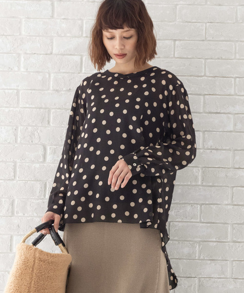 Munich（ミューニック）の「"Munichオリジナルプリント"バックギャザーブラウス（シャツ/ブラウス・レディース・その他/レオパード/ドット・FREE）」の5枚目の写真