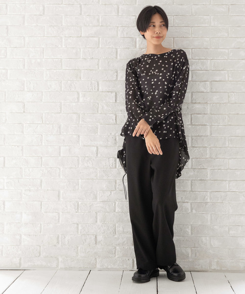 Munich（ミューニック）の「"Munichオリジナルプリント"バックギャザーブラウス（シャツ/ブラウス・レディース・その他/レオパード/ドット・FREE）」の6枚目の写真