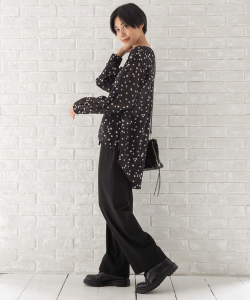 Munich（ミューニック）の「"Munichオリジナルプリント"バックギャザーブラウス（シャツ/ブラウス・レディース・その他/レオパード/ドット・FREE）」の7枚目の写真