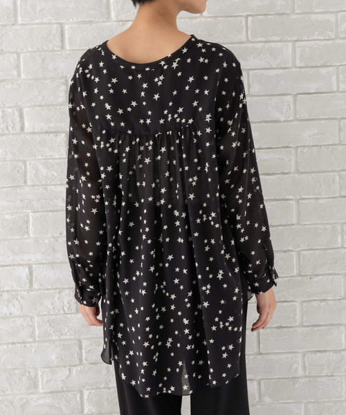 Munich（ミューニック）の「"Munichオリジナルプリント"バックギャザーブラウス（シャツ/ブラウス・レディース・その他/レオパード/ドット・FREE）」の10枚目の写真