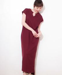 JEMORGAN | スパンワッフルキーネックワンピース(ワンピース)