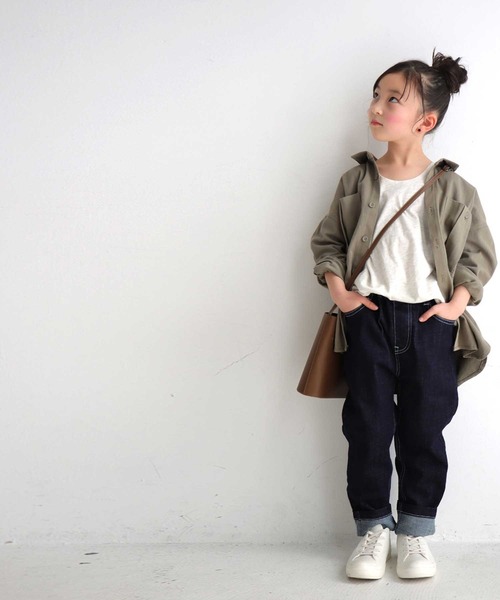 antiqua（アンティカ）の「ヴィンテージ感のある！抜群のストレッチジーンズ（デニムパンツ・キッズ・ブルー系その他/ノンウォッシュ・4/3/5）」の19枚目の写真