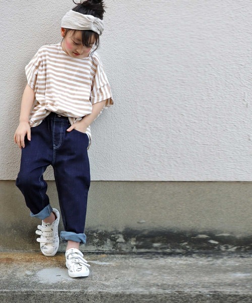 antiqua（アンティカ）の「ヴィンテージ感のある！抜群のストレッチジーンズ（デニムパンツ・キッズ・ブルー系その他/ノンウォッシュ・4/3/5）」の16枚目の写真