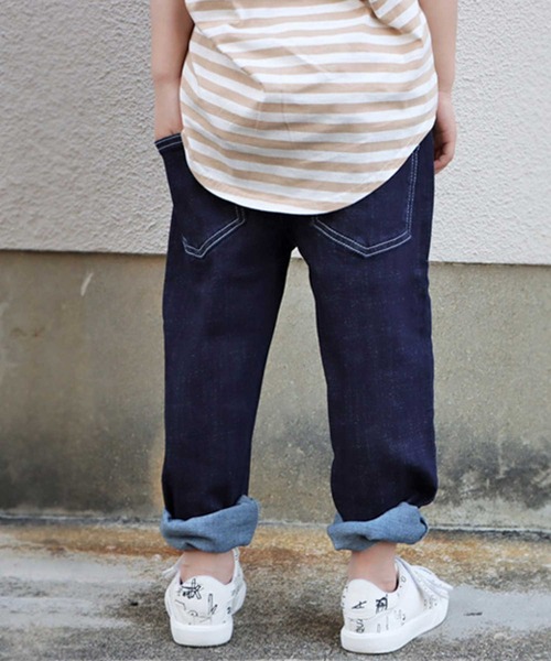 antiqua（アンティカ）の「ヴィンテージ感のある！抜群のストレッチジーンズ（デニムパンツ・キッズ・ブルー系その他/ノンウォッシュ・4/3/5）」の14枚目の写真