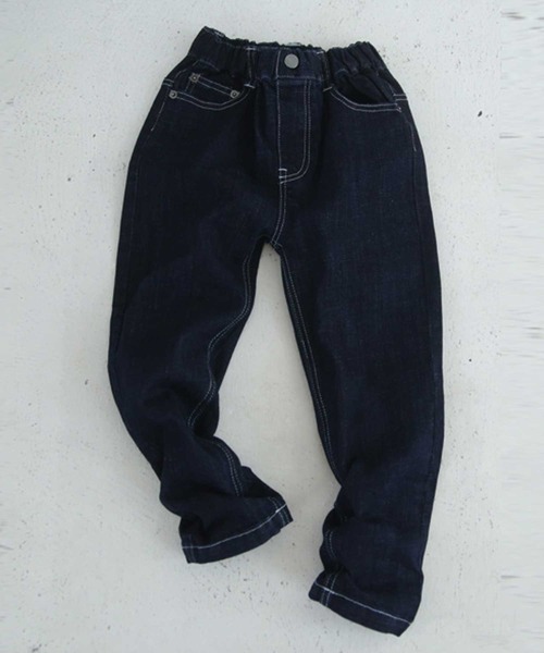 antiqua（アンティカ）の「ヴィンテージ感のある！抜群のストレッチジーンズ（デニムパンツ・キッズ・ブルー系その他/ノンウォッシュ・4/3/5）」の12枚目の写真