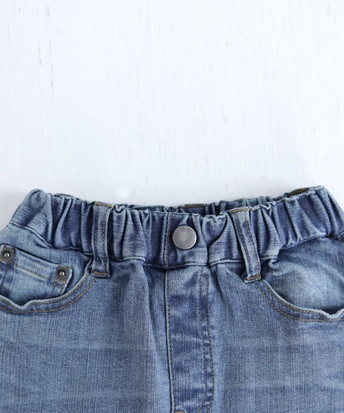 antiqua（アンティカ）の「ヴィンテージ感のある！抜群のストレッチジーンズ（デニムパンツ・キッズ・ブルー系その他/ノンウォッシュ・4/3/5）」の9枚目の写真